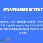 nth meaning in text