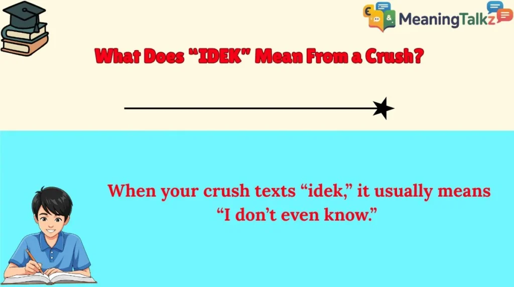 What Does “IDEK” Mean From a Crush?