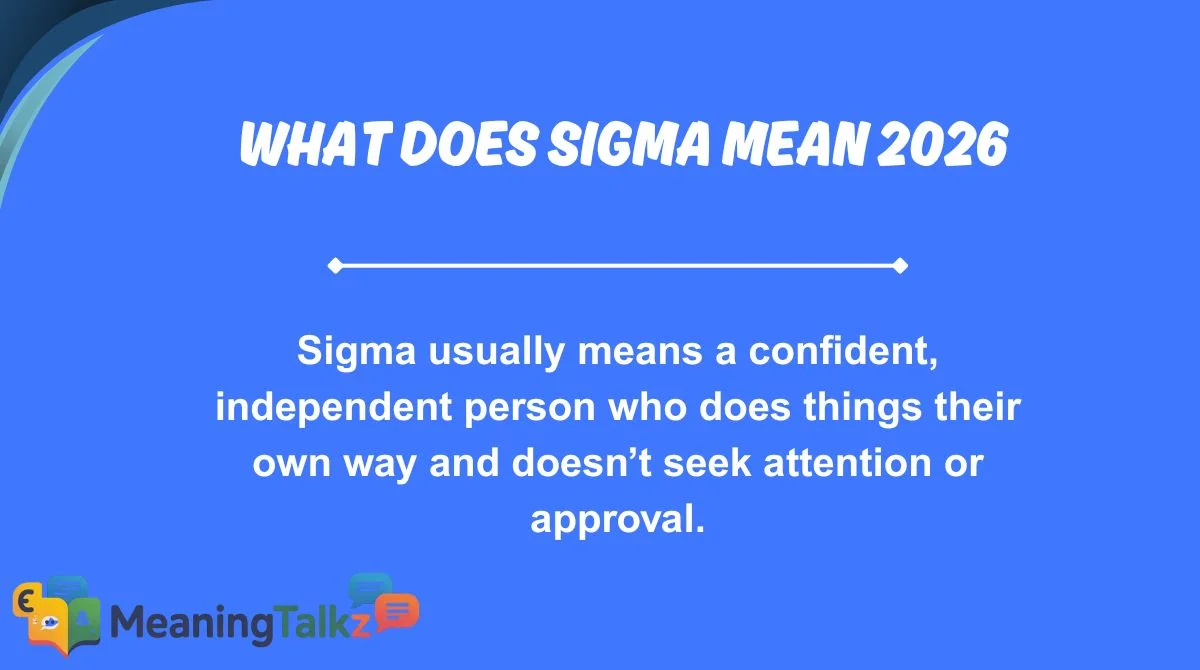 what does sigma mean 2026