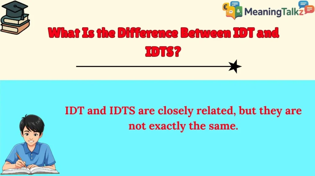What Is the Difference Between IDT and IDTS?