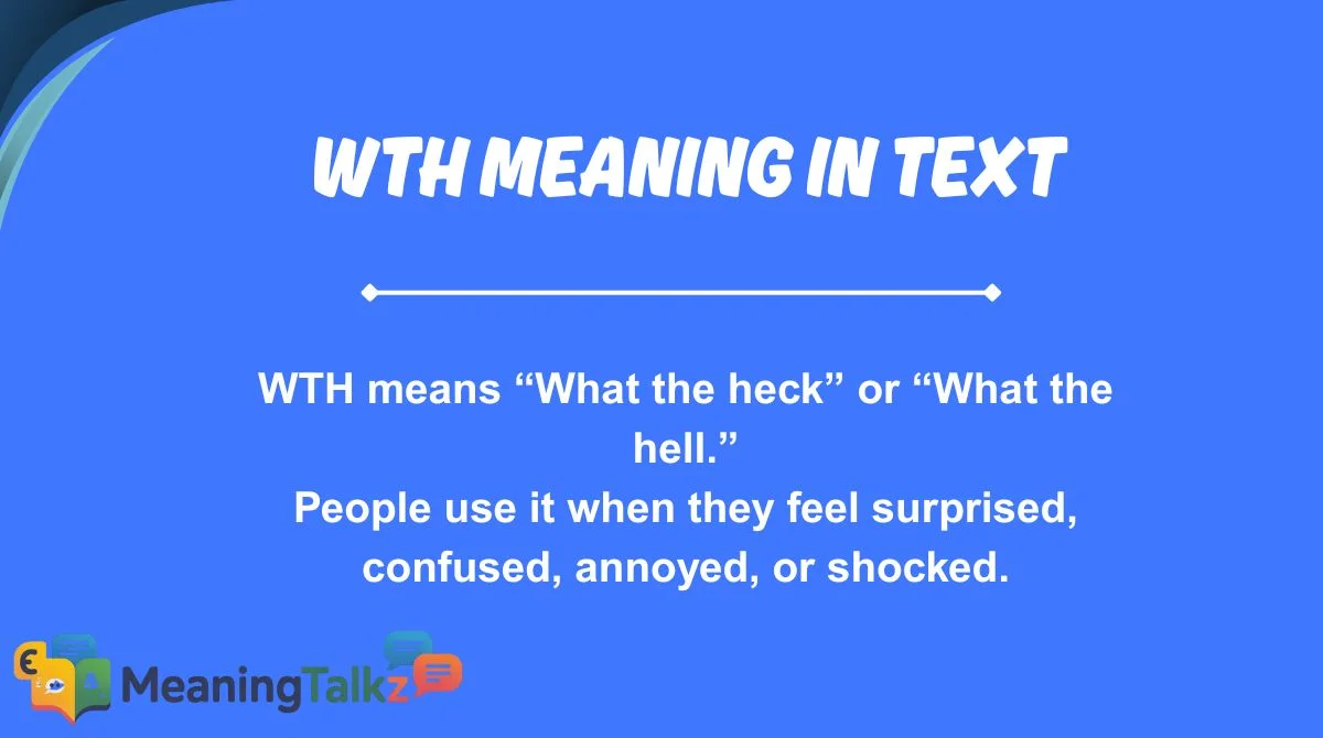 wth meaning in text