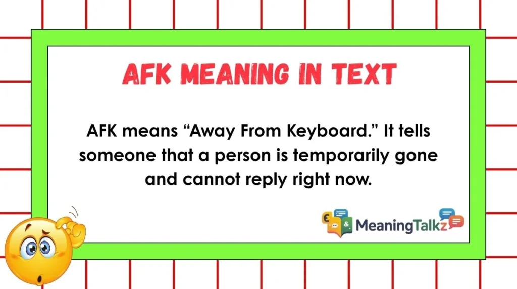 afk meaning in text