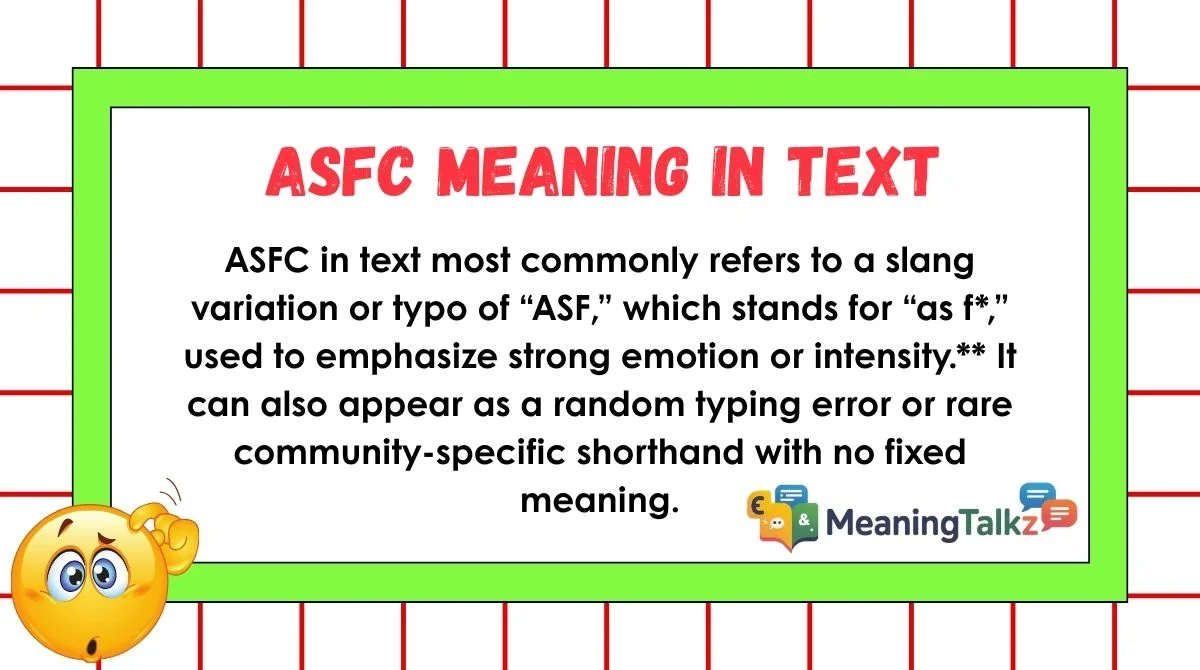 ASFC Meaning in Text