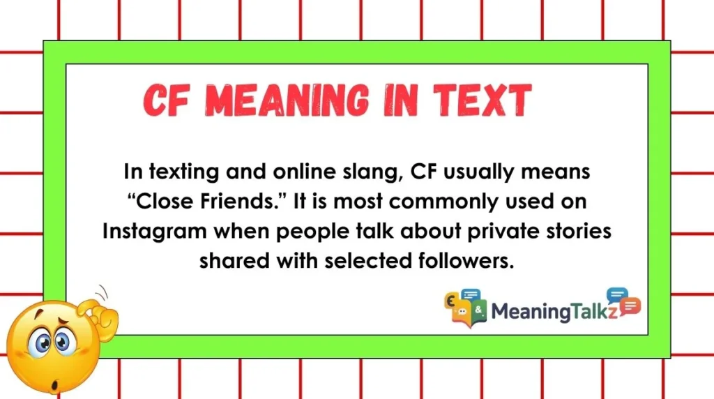 CF Meaning in Text