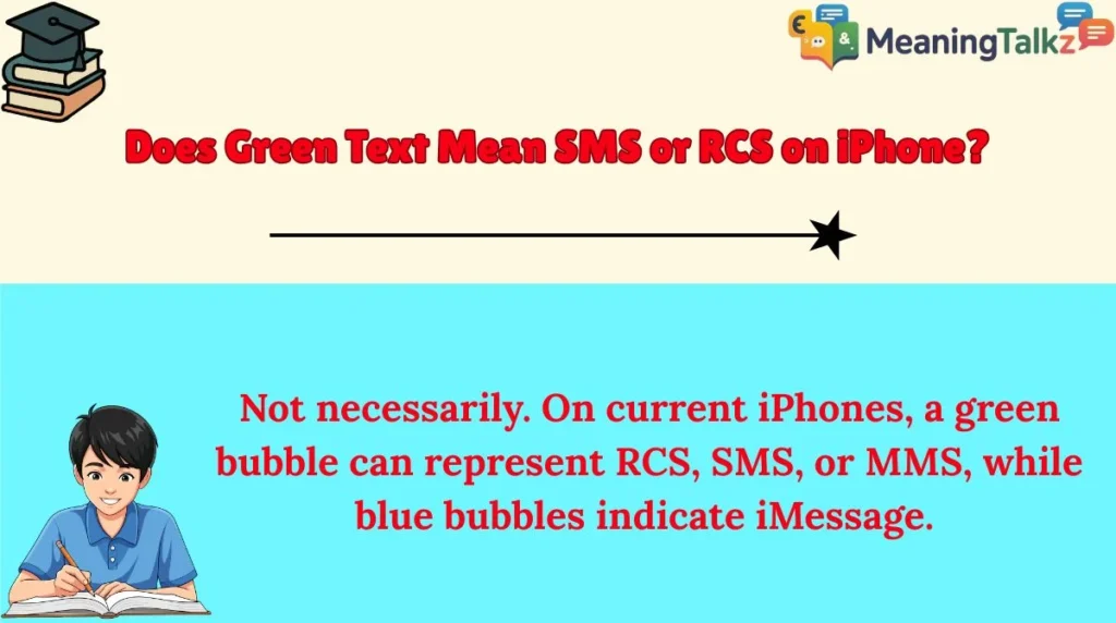Does Green Text Mean SMS or RCS on iPhone?