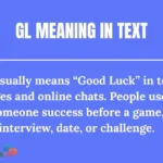 GL Meaning in Text