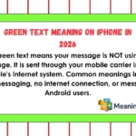 Green Text Meaning on iPhone in 2026