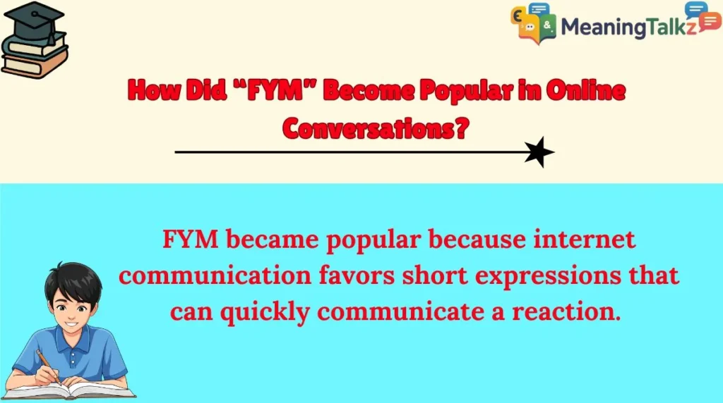 How Did “FYM” Become Popular in Online Conversations?