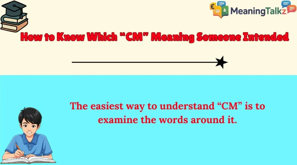 How to Know Which “CM” Meaning Someone Intended