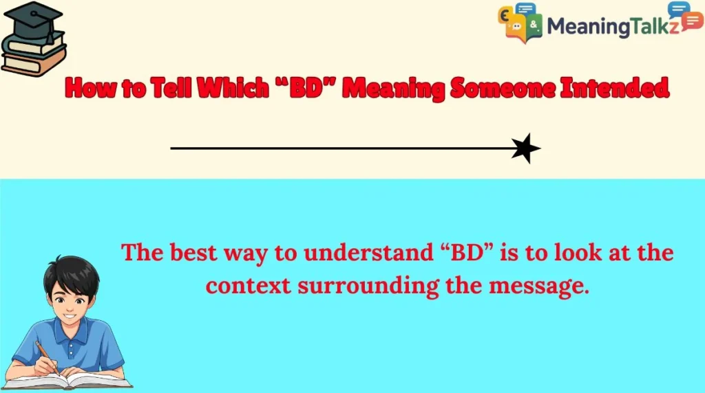 How to Tell Which “BD” Meaning Someone Intended