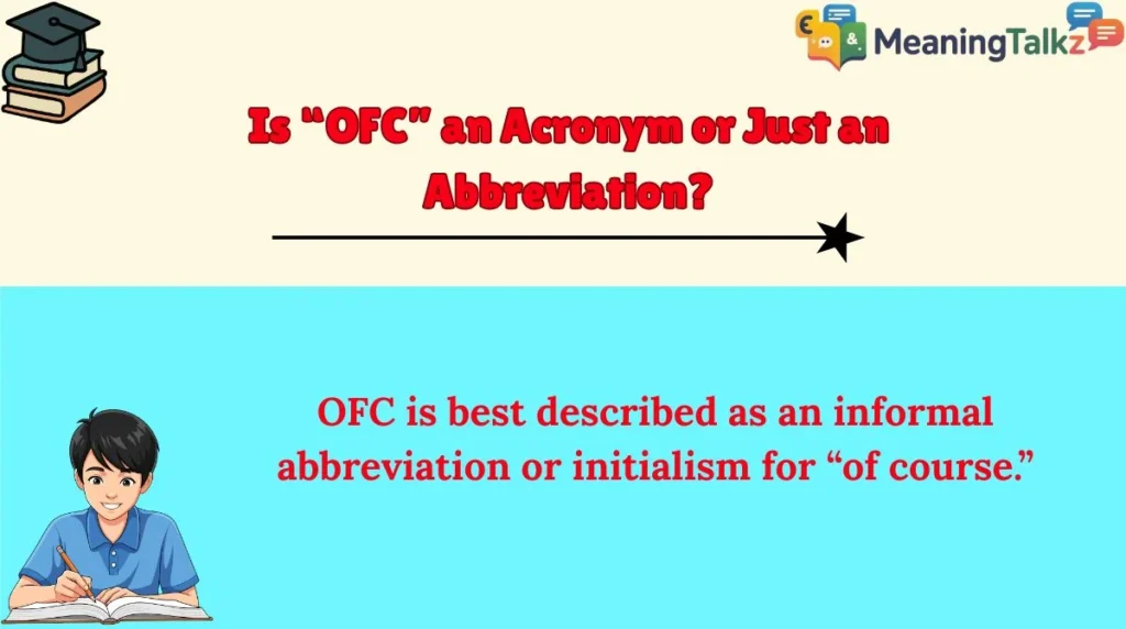 Is “OFC” an Acronym or Just an Abbreviation?
