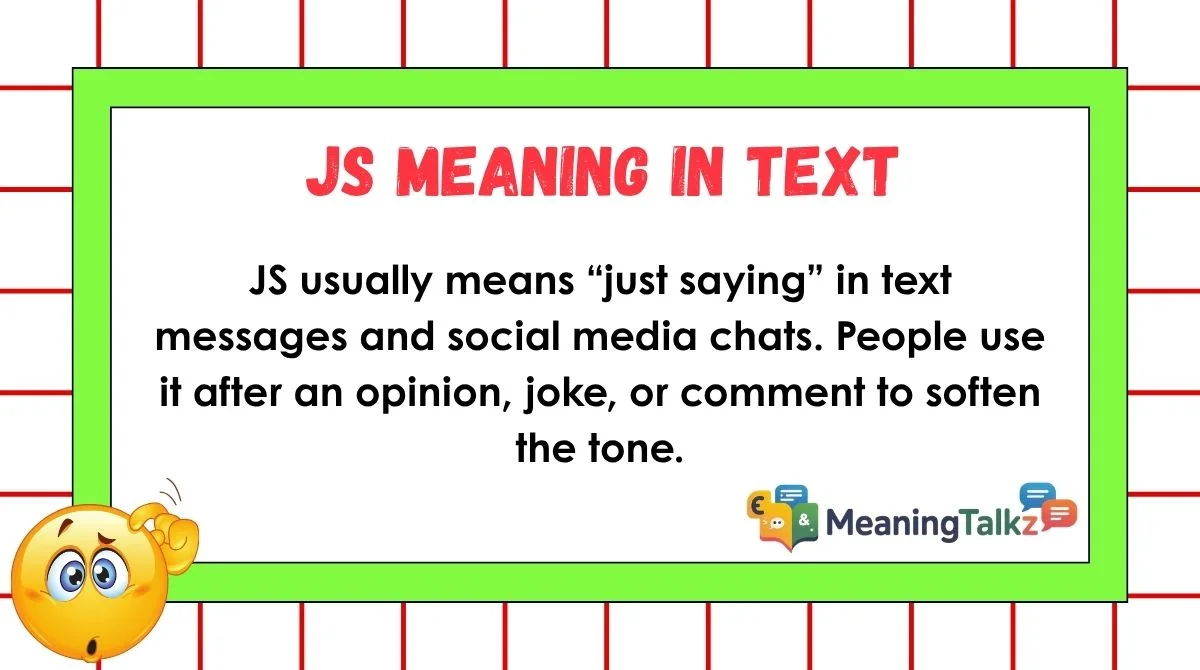 JS Meaning in Text