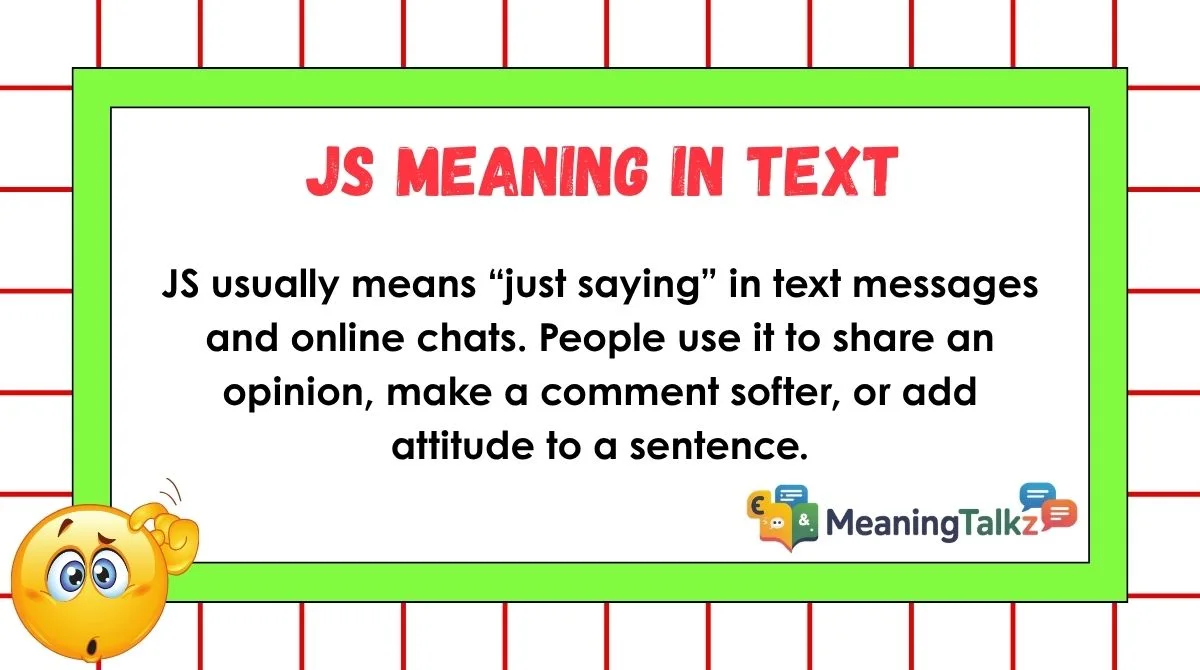 JS Meaning in Text