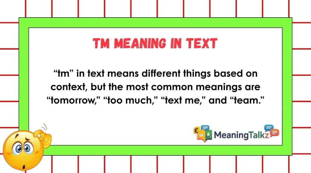 TM Meaning in Text
