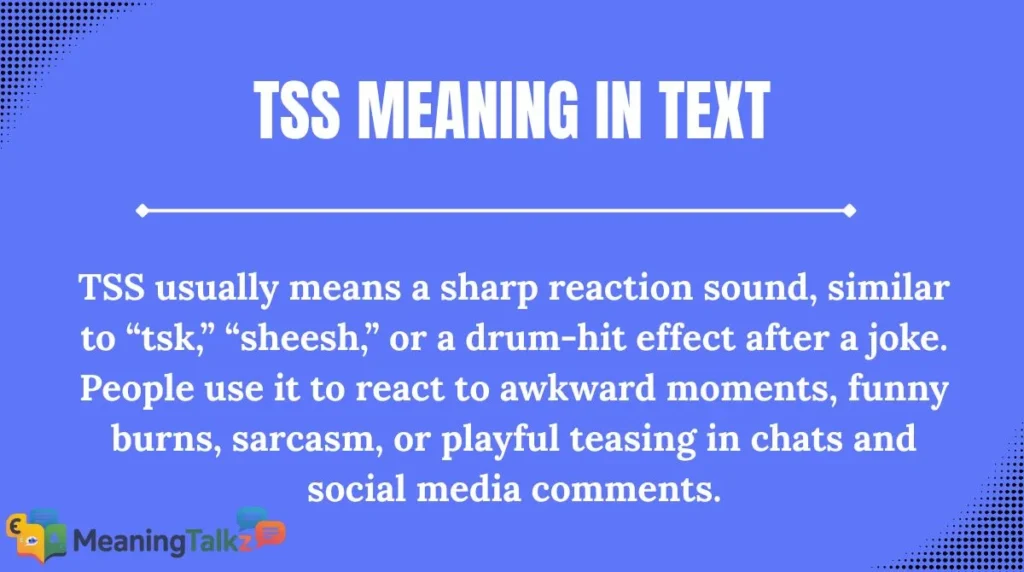 TSS Meaning in Text