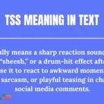 TSS Meaning in Text