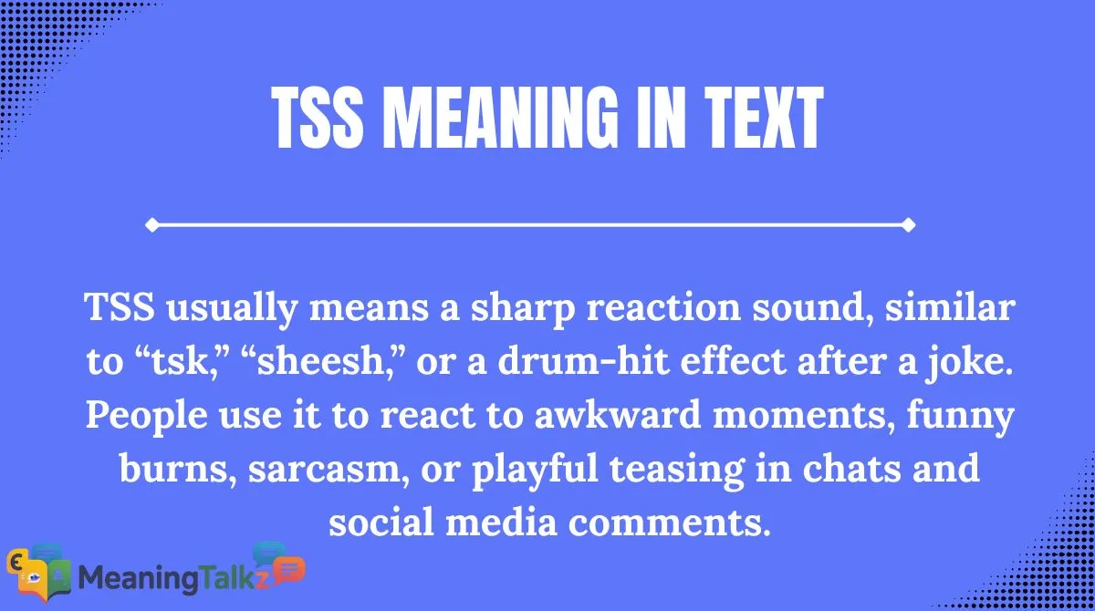 TSS Meaning in Text