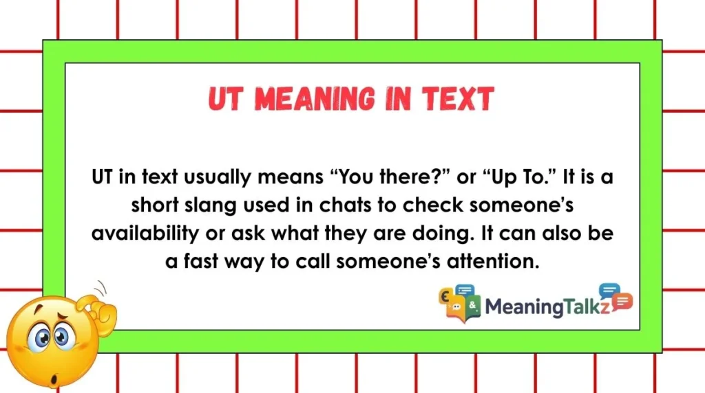 UT Meaning in Text