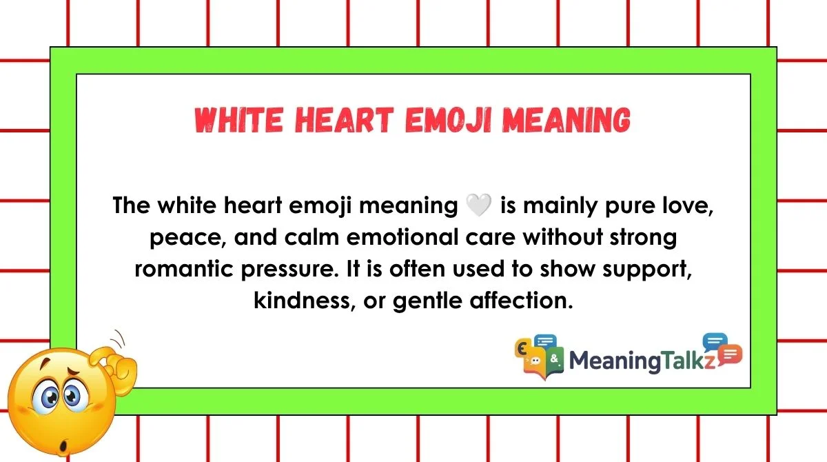 White Heart Emoji Meaning