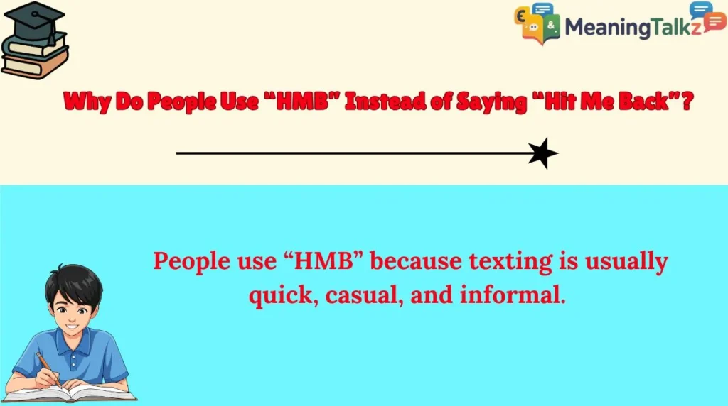 Why Do People Use “HMB” Instead of Saying “Hit Me Back”?