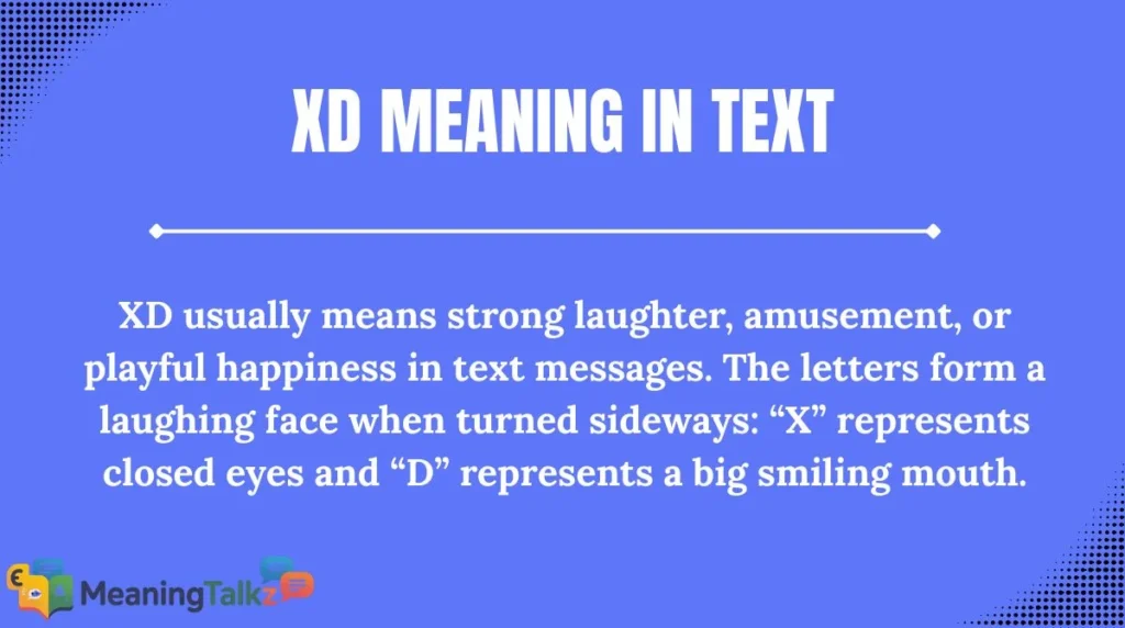 xd meaning in text