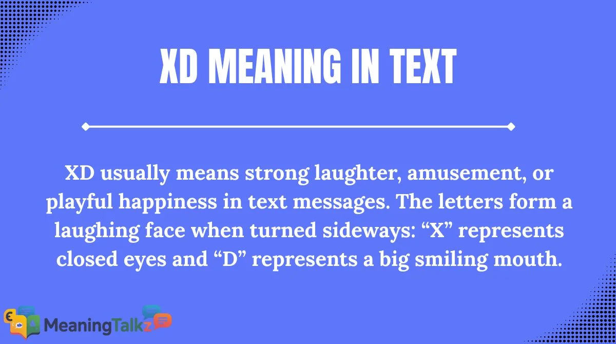 xd meaning in text