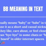 BB Meaning in Text