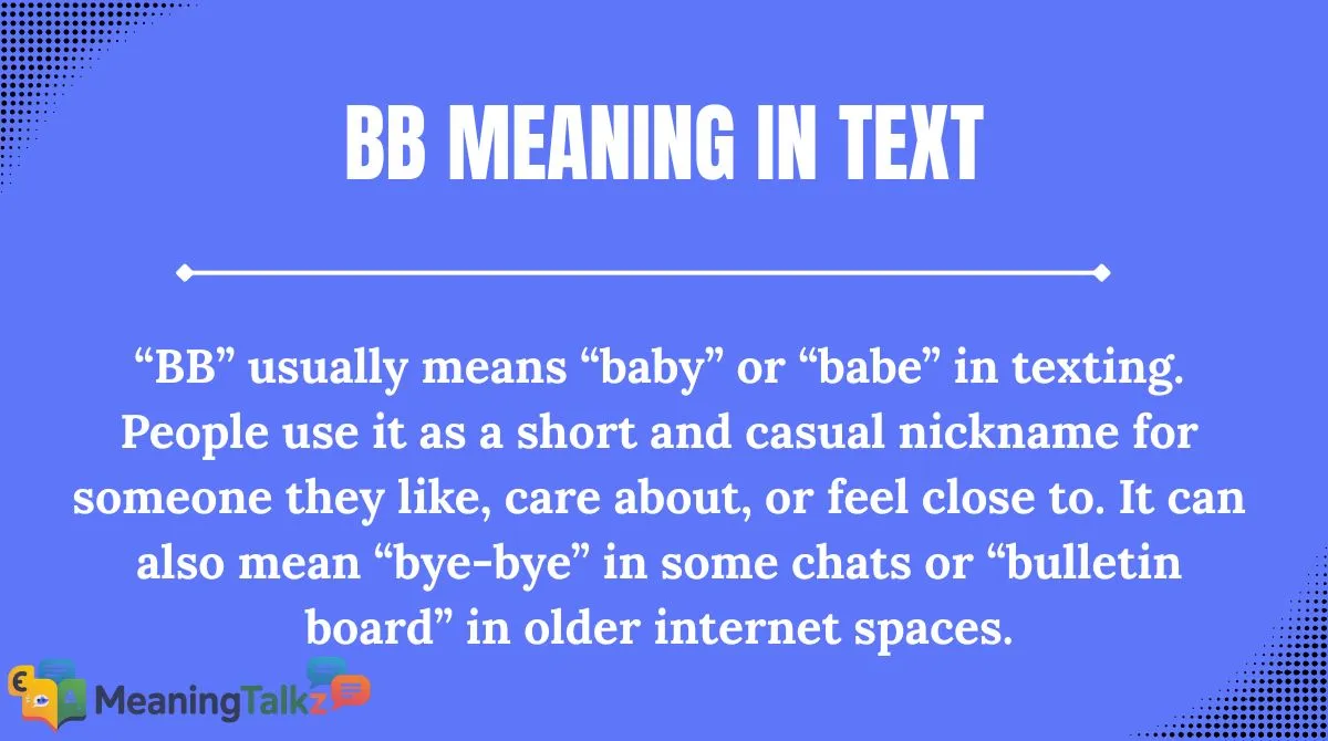 BB Meaning in Text