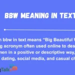 bbw meaning in text
