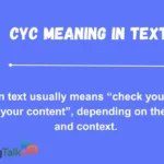 CYC Meaning in Text