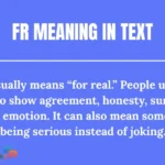fr meaning in text