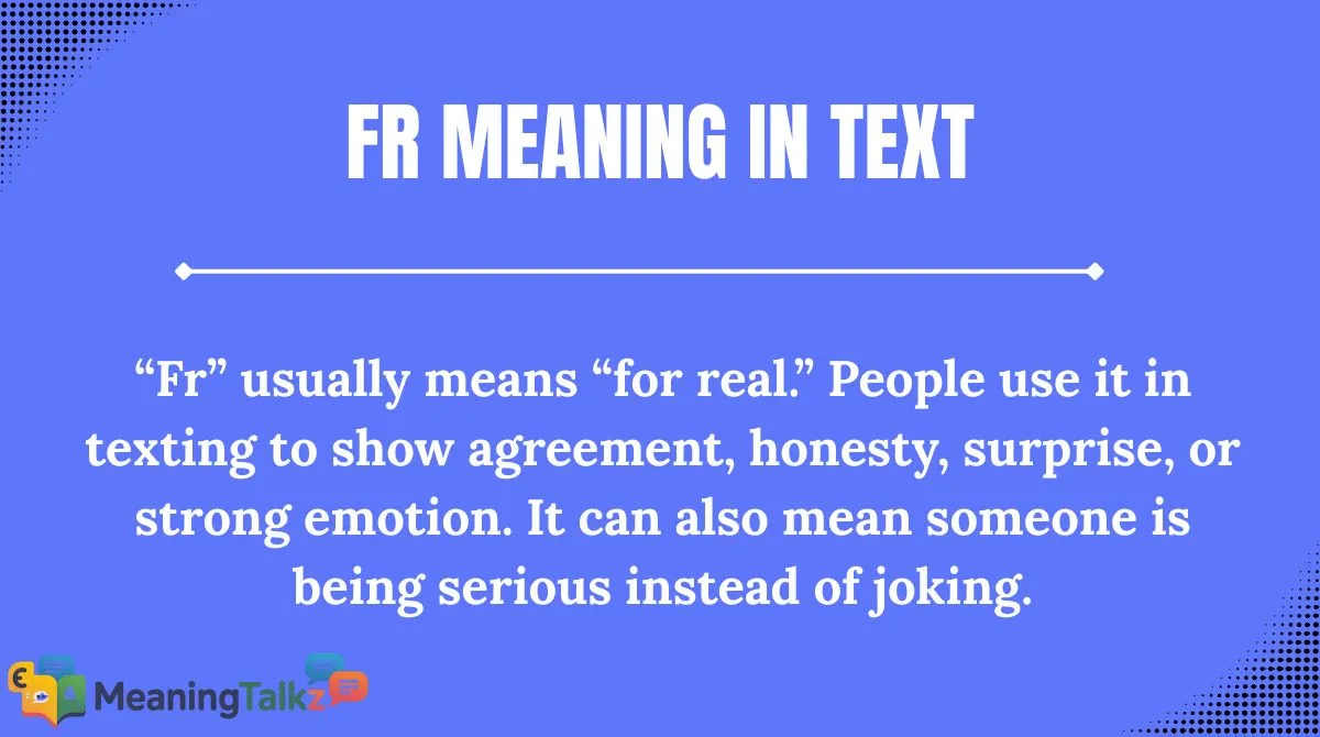 fr meaning in text