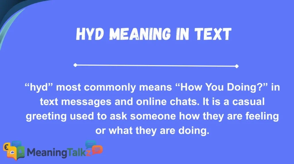 HYD Meaning in Text