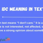 IDC Meaning in Text