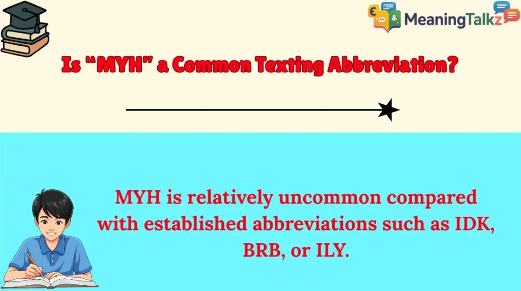 Is “MYH” a Common Texting Abbreviation?