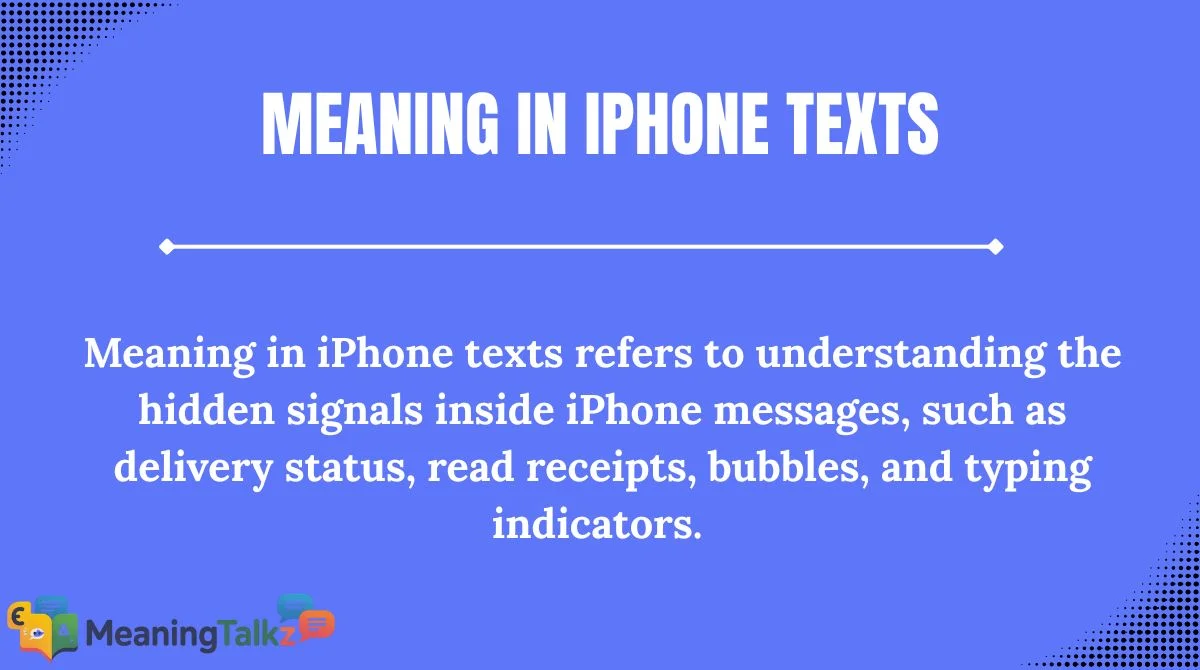 Meaning in iPhone Texts