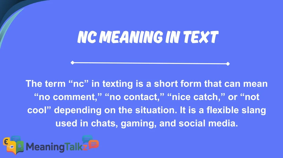 NC Meaning in Text
