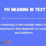 PH Meaning in Text