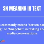 sn meaning in text