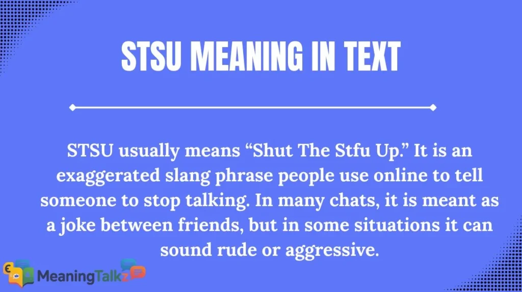 STSU Meaning in Text
