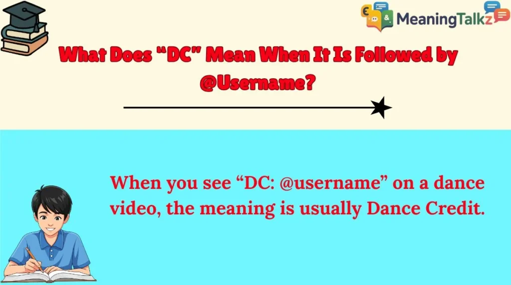 What Does “DC” Mean When It Is Followed by @Username?