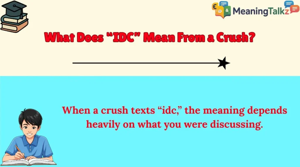 What Does “IDC” Mean From a Crush?