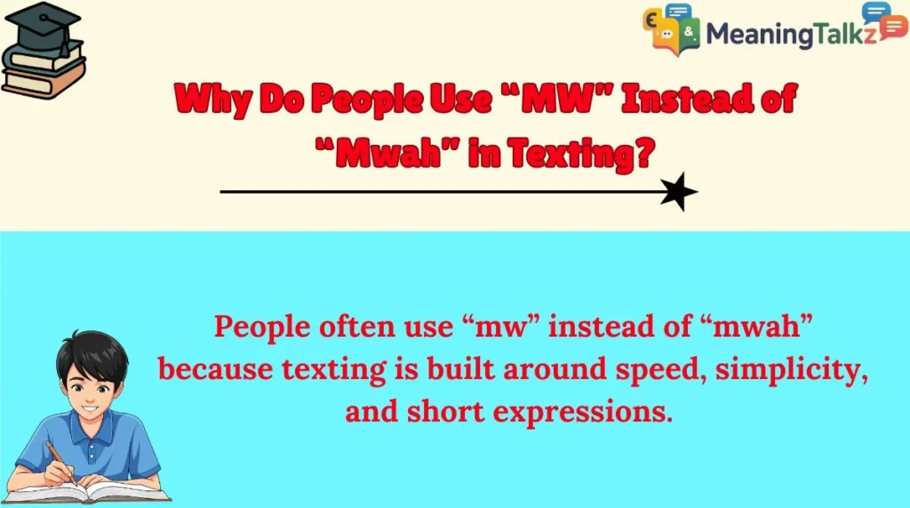 Why Do People Use “MW” Instead of “Mwah” in Texting?