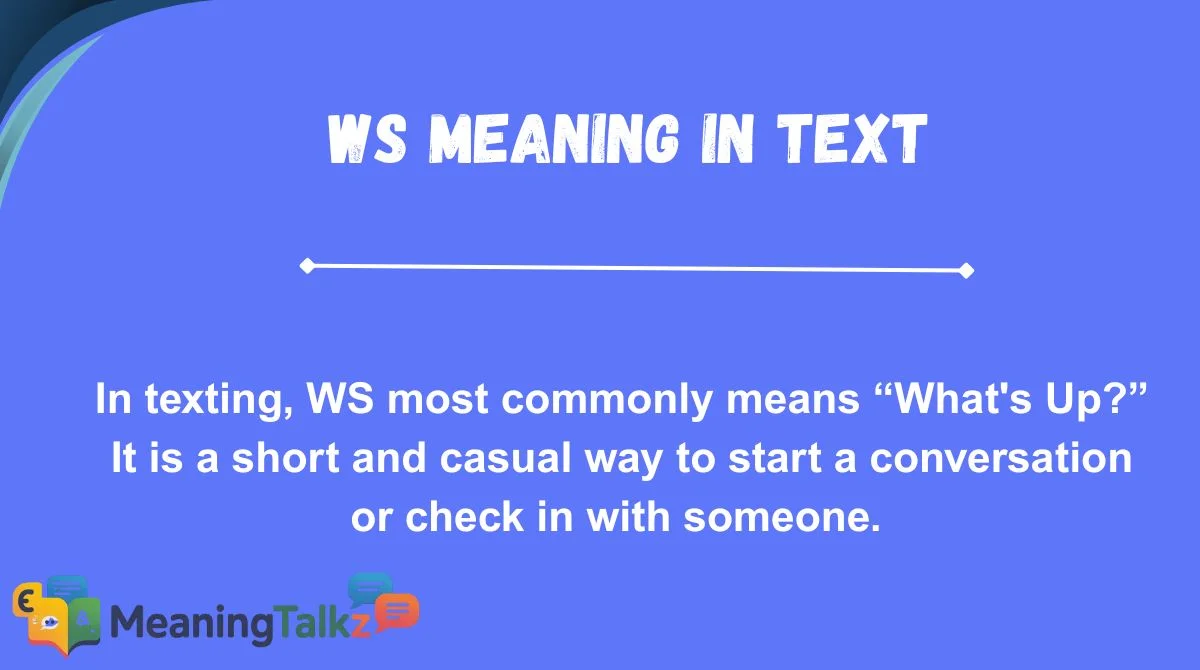 WS Meaning in Text