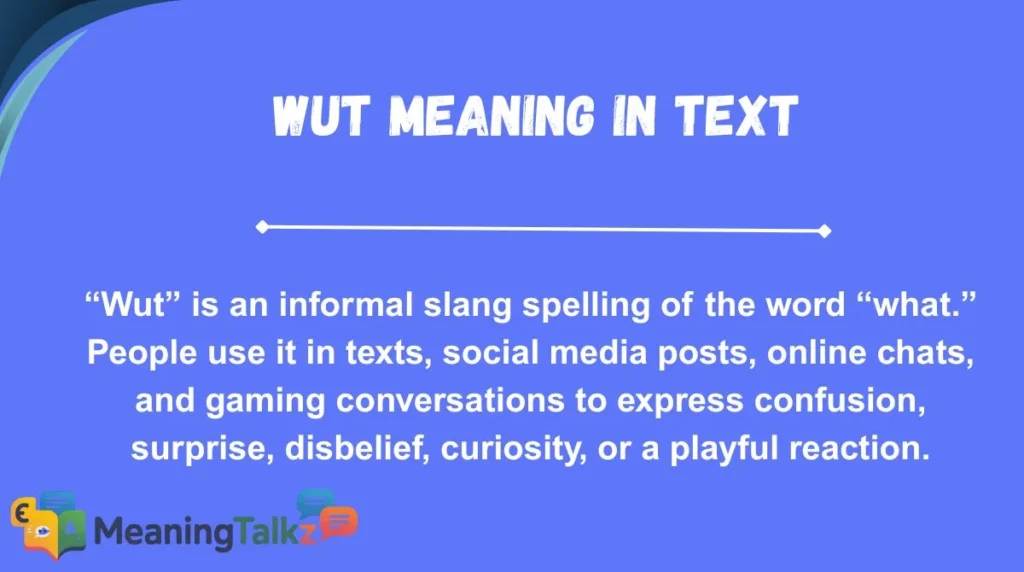 Wut Meaning in Text