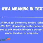 WWA Meaning in Text