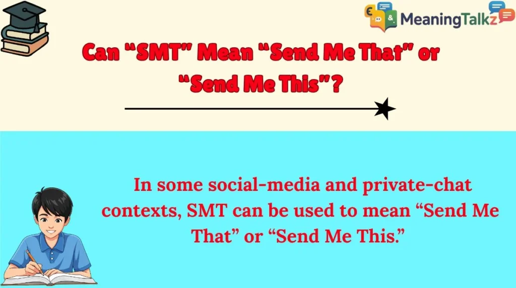 Can “SMT” Mean “Send Me That” or “Send Me This”?